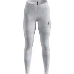 Spodnie Odlo BL BOTTOM long ACTIVE WARM x POW. Szare spodnie sportowe męskie Odlo, l, bez wzorów, z materiału, na fitness i siłownię. Za 210.09 zł.