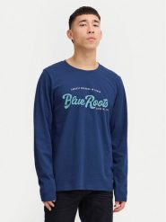 Blend Longsleeve 20717825 Granatowy Regular Fit. Niebieskie bluzki z długim rękawem męskie Blend, m, bez wzorów, z bawełny, bez kołnierzyka. Za 59.99 zł.