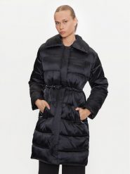 Calvin Klein Płaszcz zimowy K20K207728 Czarny Slim Fit. Czarne płaszcze damskie Calvin Klein, na zimę, m, bez wzorów, z syntetyku, bez kaptura. Za 909.99 zł.