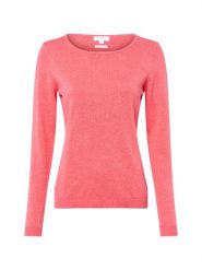 Brookshire Sweter z dzianiny DAmen Kobiety drobna dzianina różowy|pomarańczowy marmurkowy, L. Brązowe swetry damskie brookshire, na jesień, l, bez wzorów, z bawełny, bez kołnierzyka, bez ramiączek, bez kaptura. Za 199.95 zł.
