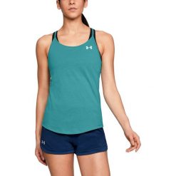 Under Armour Koszulka damska Threadborne Swft Strapp zielona r. S (1318423-796). T-shirty damskie marki Under Armour. Za 107.38 zł.