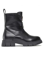 DeeZee Botki CS5907-05 Czarny. Czarne botki dziewczęce DeeZee, ze skóry, bez zapięcia. Za 159.99 zł.