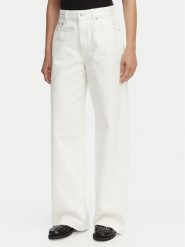 Calvin Klein Jeans Jeansy LV047F733G Kremowy Wide Leg. Białe jeansy damskie Calvin Klein Jeans. Za 489.99 zł.