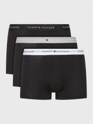 Tommy Hilfiger Komplet 3 par bokserek UM0UM02763 Czarny. Czarne bokserki męskie Tommy Hilfiger, m, bez wzorów, z bawełny. Za 149.99 zł.