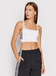 Adidas Biustonosz top adicolor Classics H37790 Biały. Białe biustonosze Adidas, bez wzorów, z syntetyku. Za 69.99 zł.
