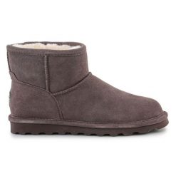 Sniegowce Ocieplane wełną BearPaw Alyssa 2130W-067 szare beżowy. Brązowe śniegowce i trapery damskie z gumy. Za 613.11 zł.