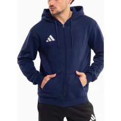Bluza Męska adidas Entrada 26 z Kapturem Rozsuwana Sportowa Bawełniana XXL. Niebieskie bluzy męskie Adidas, m, bez wzorów, z bawełny, z kapturem. Za 147.00 zł.