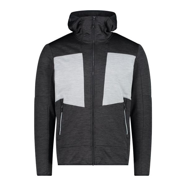 Polarowa bluza z kapturem CMP. Szare bluzy męskie CMP, m, bez wzorów, z materiału, z kapturem, narciarskie. Za 279.99 zł.