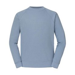 Męska Klasyczna Bluza Raglanowa. Niebieskie bluzy męskie Fruit of the Loom, m, bez wzorów, bez kaptura. Za 64.99 zł.