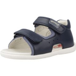 Sandały GARVALIN 242311G Niebieski. Niebieskie sandały męskie Garvalin, ze skóry, bez zapięcia. Za 142.99 zł.