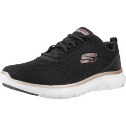 Buty Kobieta Skechers Flex Appeal 5.0 Uptake czarny. Czarne obuwie sportowe damskie Skechers, bez wzorów, trekkingowe, Skechers Sport. Za 291.99 zł.