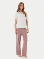 BOSS Piżama 50545568 Beżowy Regular Fit. Brązowe piżamy damskie Boss, m, bez wzorów, z bawełny, bez ramiączek. Za 439.99 zł.