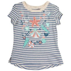 Garnamama Koszulka Dziewczęca 134 Niebieski. T-shirty i topy dla dziewczynek Garnamama. Za 41.00 zł.
