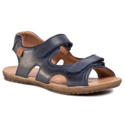 Sandały Naturino. Niebieskie sandały chłopięce Naturino, bez zapięcia. Za 259.99 zł.