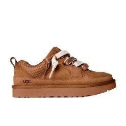 Damskie buty sportowe W LO LOWMEL. Brązowe obuwie sportowe damskie UGG, bez wzorów, z materiału. Za 646.20 zł.