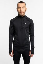Bluza męska termoaktywna do biegania Rough Radical Speed Core. Czarne bluzy męskie ROUGH RADICAL, l, bez wzorów, z elastanu, bez kaptura, do biegania. Za 167.92 zł.