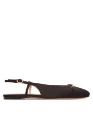 TWINSET Baleriny 251TCP082 Czarny. Czarne baleriny damskie Twinset, bez wzorów, z materiału, bez obcasa. Za 429.99 zł.