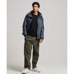 Kurtka wodoodporna z kapturem Superdry Pop Arctic SD-Windcheater. Niebieskie kurtki męskie Superdry., m, bez wzorów, z kapturem. Za 347.60 zł.