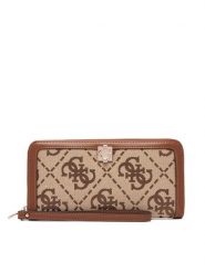 Guess Portfel Audrey Logo Slg SWJG97 55146 Brązowy. Brązowe portfele damskie Guess, z aplikacjami, z materiału. Za 294.99 zł.