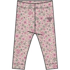 Spodnie legginsy w kwiaty dla dziewczynki Hummel Aop. Czerwone spodnie materiałowe dla dziewczynek Hummel, bez wzorów, z bawełny. Za 171.00 zł.