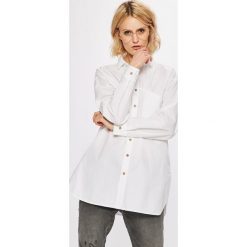 Answear - Koszula Stripes Vibes. Szare koszule damskie ANSWEAR, z bawełny, casualowe, z klasycznym kołnierzykiem, z długim rękawem. W wyprzedaży za 79.90 zł.