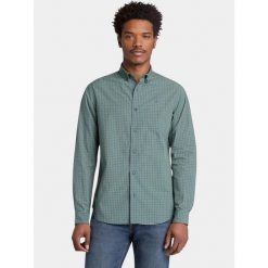 Koszula męska Timberland Micro Plaid Poplin. Zielone koszule męskie Timberland, m, bez wzorów, eleganckie, bez kołnierzyka, bez ramiączek. Za 399.00 zł.