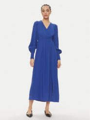 YAS Sukienka letnia Drea 26027889 Niebieski Regular Fit. Niebieskie sukienki damskie YAS, na lato, m, bez wzorów, z wiskozy, bez kołnierzyka, bez ramiączek. W wyprzedaży za 199.99 zł.