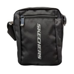 Saszetka na ramię Skechers. Czarne plecaki damskie Skechers, bez wzorów. Za 73.99 zł.