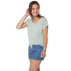 Koszulka damska Protest Prtmegan. Zielone t-shirty damskie Protest, bez wzorów, z bawełny, eleganckie, bez kołnierzyka. Za 148.00 zł.
