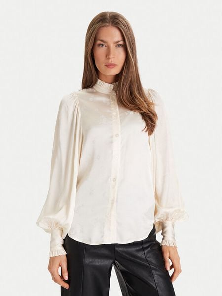 TWINSET Koszula 252TT2362 Beżowy Loose Fit. Brązowe bluzki damskie Twinset, bez wzorów, z wiskozy, bez kołnierzyka, bez ramiączek. Za 1,059.00 zł.