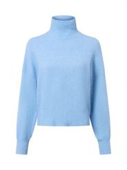 Samsøe Samsøe Sweter z dzianiny z zawartością alpaki - Nola Kobiety niebieski, S. Niebieskie swetry damskie Samsøe & Samsøe, s, bez wzorów, z dzianiny, eleganckie, bez kołnierzyka, bez ramiączek, bez kaptura. Za 429.95 zł.