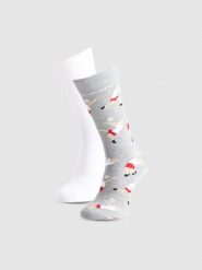 4F Skarpety casual za kostkę (2-pack) uniseks - multikolor 39-42. Skarpety męskie 4f, bez wzorów, z materiału. Za 59.99 zł.
