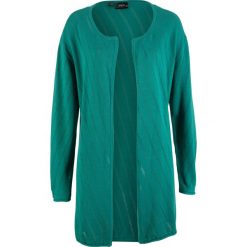 Sweter bez zapięcia bonprix dymny szmaragdowy. Swetry damskie marki bonprix. Za 37.99 zł.