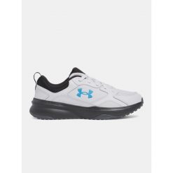 Buty treningowe męskie Under Armour Charged Edge. Szare buty sportowe męskie Under Armour, bez zapięcia, na fitness i siłownię. Za 219.99 zł.