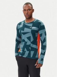 Adidas Bielizna termoaktywna górna Multi Synthetic Base Layer JP2756 Zielony Regular Fit. Zielona bielizna termoaktywna męska Adidas, m, bez wzorów, z syntetyku, bez kołnierzyka, bez ramiączek, trekkingowe. Za 199.99 zł.