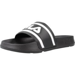 Sandały FILA MORRO BAY SLIPPER WMN Czarny. Czarne sandały damskie Fila, bez wzorów, z materiału, bez obcasa, bez zapięcia. Za 90.99 zł.
