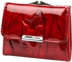 Skórzany mały damski portfel motyle Jennifer Jones NoSize. Portfele damskie Jennifer Jones, bez wzorów. Za 55.00 zł.