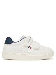 Tommy Hilfiger Sneakersy Low Cut Velcro Sneaker T1X9-35216-1355 M Biały. Białe buty sportowe chłopięce Tommy Hilfiger, bez wzorów, ze skóry, bez zapięcia. Za 284.99 zł.
