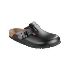 Buty do chodzenia męskie Birkenstock Boston Leder. Czarne klapki męskie Birkenstock, z gumy. Za 868.00 zł.