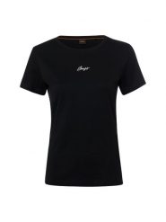 BOSS Orange Koszulka - Elove embro Kobiety Bawełna czarny, S. Czarne t-shirty damskie Boss Orange, s, bez wzorów, z bawełny, bez kołnierzyka. Za 229.95 zł.