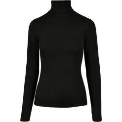 Bluzka Z Długim Rękawem Dla Pań I Panów Basic Turtle Neck. Czarne bluzki damskie Urban Classics, xl, bez wzorów, casualowe, bez kołnierzyka, bez ramiączek. Za 95.99 zł.