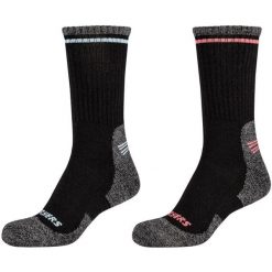 Skarpetki sportowe dla dorosłych 2PPK Women Trail Wool Socks. Czerwone skarpety damskie Skechers, bez wzorów, z elastanu. Za 89.99 zł.