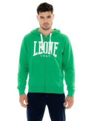 Bluza z bawełna z kaptur na siłownia na czas wolny. Niebieskie bluzy męskie LEONE 1947 APPAREL, l, bez wzorów, z bawełny, bez kaptura. Za 303.12 zł.