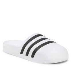 Klapki adidas. Białe buty sportowe męskie Adidas, bez zapięcia. Za 209.99 zł.