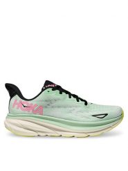 Hoka Buty do biegania Clifton 9 1127896 Zielony. Zielone obuwie sportowe damskie HOKA, bez wzorów, z materiału, do biegania. Za 509.99 zł.