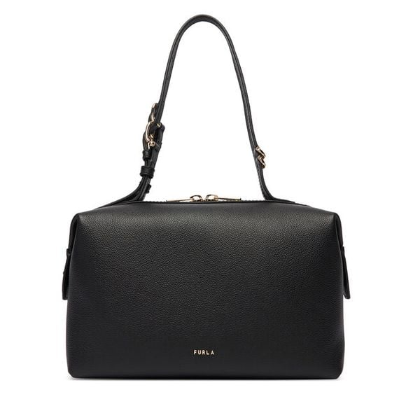 Torebka Furla. Czarne torebki do ręki damskie Furla, bez wzorów, klasyczne, bez dodatków. Za 909.99 zł.