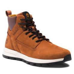 Trzewiki Timberland. Brązowe botki męskie Timberland, bez wzorów, bez zapięcia. Za 609.99 zł.