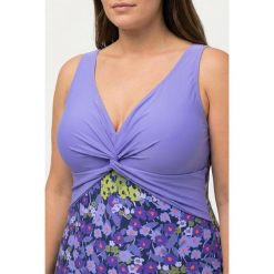 Damskie Strój kąpielowy kwiaty miękkie miseczki ozdobne wiązanie. Kostiumy jednoczęściowe damskie Ulla Popken, plus size, bez wzorów, z elastanu, sportowe, plus size. Za 279.99 zł.
