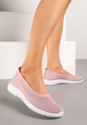 Różowe Wsuwane Tenisówki z Delikatną Perforacją Firsedi. Czerwone trampki i tenisówki damskie Born2be, bez wzorów, z jeansu, eleganckie, bez zapięcia. Za 44.99 zł.