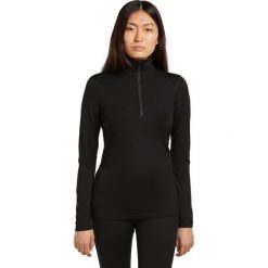 Bluza termoaktywna damska icebreaker 200 Oasis Half Zip. Czarne bluzy damskie Icebreaker, bez wzorów, bez kaptura. Za 369.99 zł.